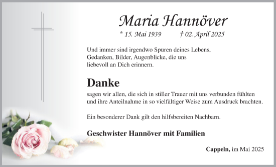 Anzeige von Maria Hannöver von OM-Medien