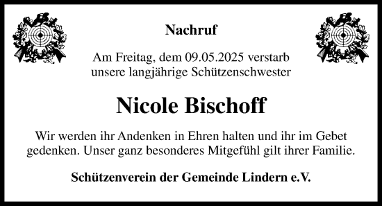 Anzeige von Nicole Bischoff von OM-Medien
