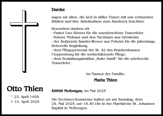 Anzeige von Otto Thien von OM-Medien