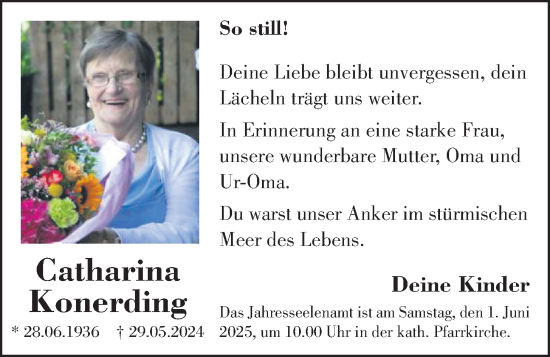 Anzeige von Catharina Konerding von OM-Medien