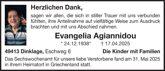 Anzeige von Evangelia Agiannidou von OM-Medien
