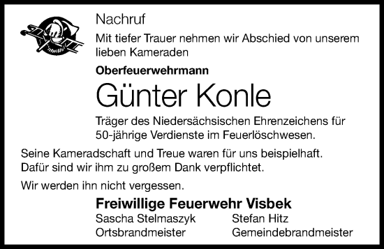 Anzeige von Günter Konle von OM-Medien