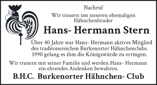 Anzeige von Hans-Hermann Stern von OM-Medien