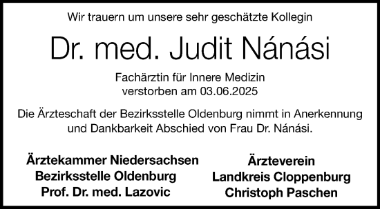 Anzeige von Judit Nanasi von OM-Medien