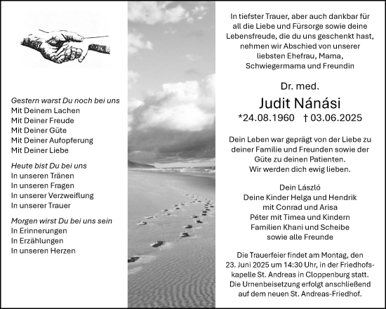 Anzeige von Judit Nanasi von OM-Medien