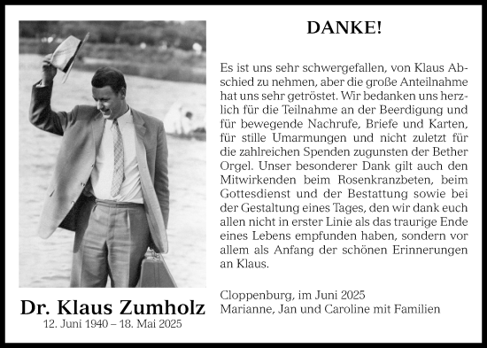 Anzeige von Klaus Zumholz von OM-Medien