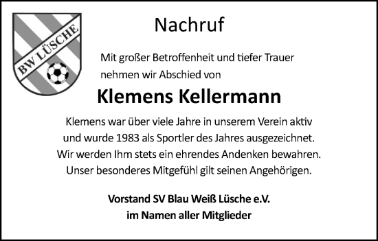 Anzeige von Klemens Kellermann von OM-Medien