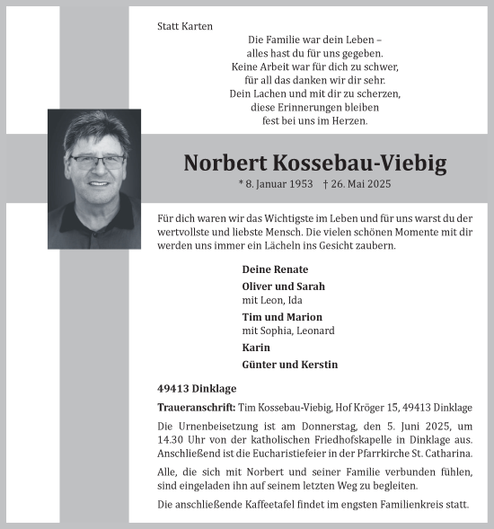 Anzeige von Norbert Kossebau-Viebig von OM-Medien