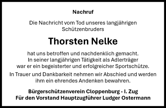 Anzeige von Thorsten Nelke von OM-Medien