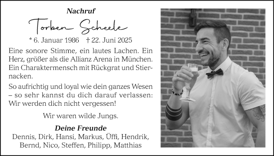 Anzeige von Torben Scheele von OM-Medien