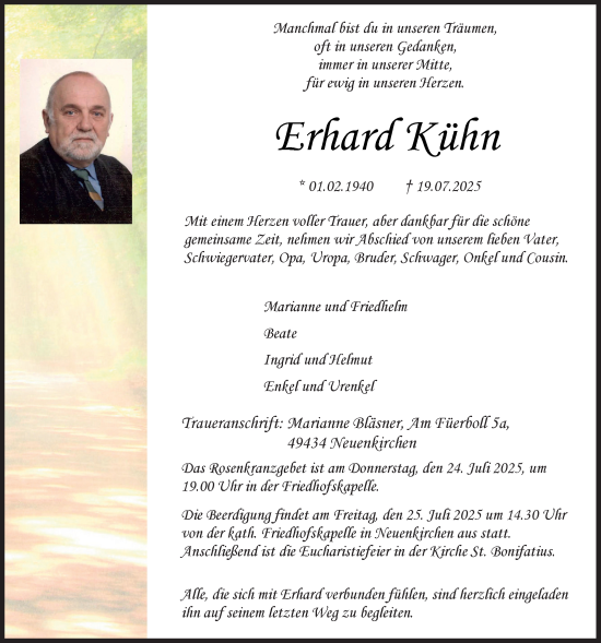 Anzeige von Erhard Kühn von OM-Medien