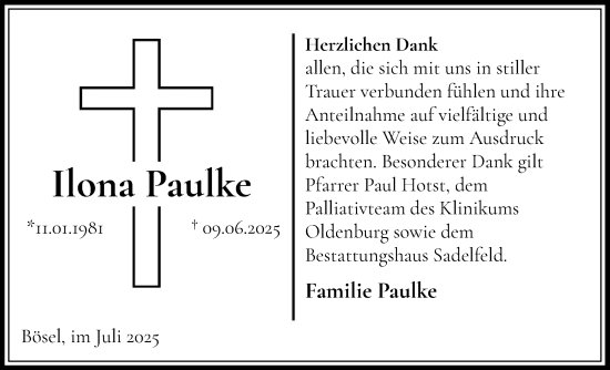 Anzeige von Ilona Paulke von OM-Medien