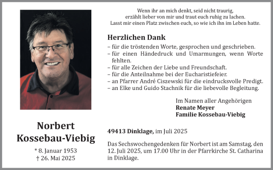 Anzeige von Norbert Kossebau-Viebig von OM-Medien