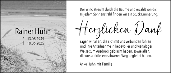 Anzeige von Rainer Huhn von OM-Medien