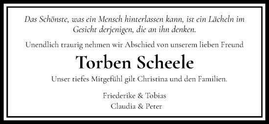 Anzeige von Torben Scheele von OM-Medien