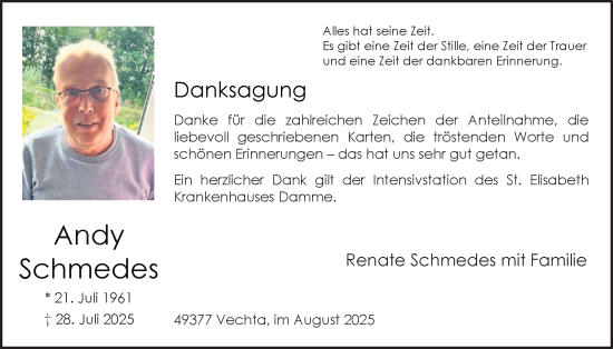 Anzeige von Andy Schmedes von OM-Medien