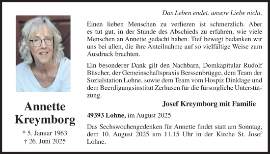 Anzeige von Annette Kreymborg von OM-Medien