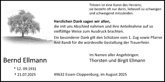 Anzeige von Bernd Ellmann von OM-Medien