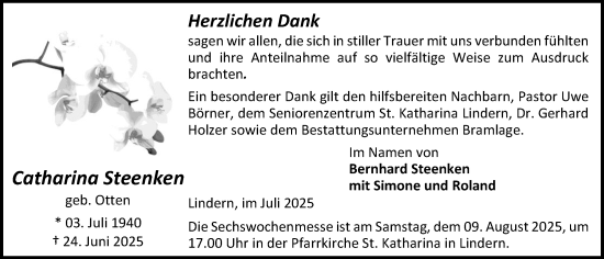 Anzeige von Catharina Steenken von OM-Medien