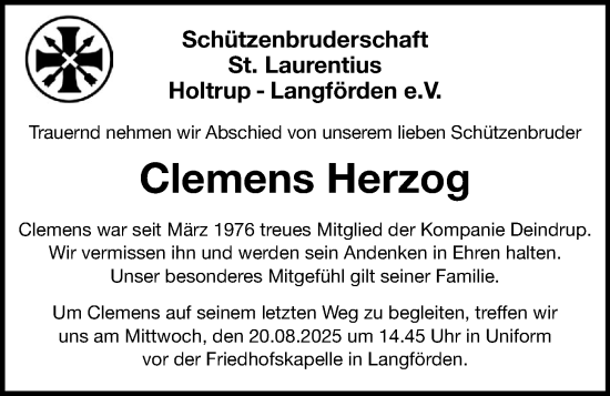 Anzeige von Clemens Herzog von OM-Medien