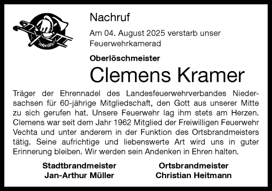 Anzeige von Clemens Kramer von OM-Medien