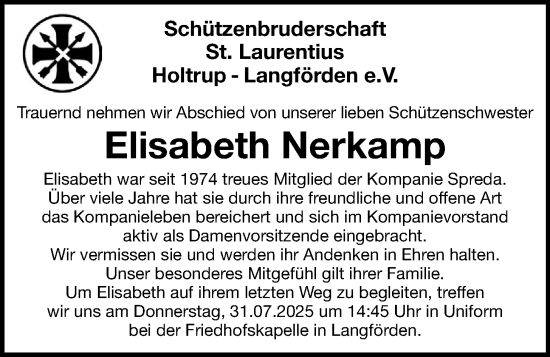 Anzeige von Elisabeth Nerkamp von OM-Medien