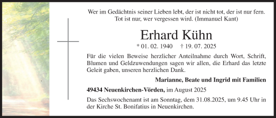 Anzeige von Erhard Kühn von OM-Medien