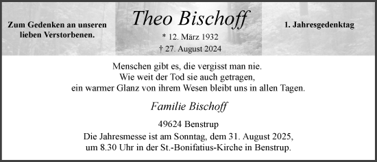 Anzeige von Theo Bischoff von OM-Medien
