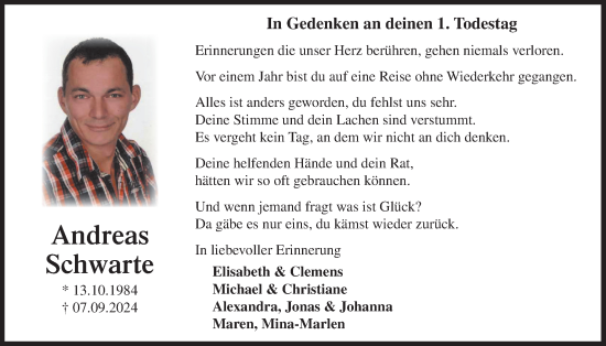 Anzeige von Andreas Schwarte von OM-Medien