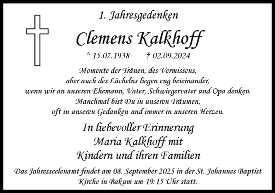 Anzeige von Clemens Kalkhoff von OM-Medien