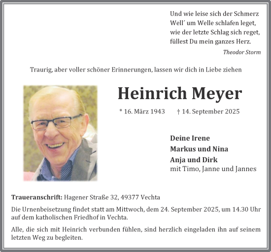 Anzeige von Heinrich Meyer von OM-Medien