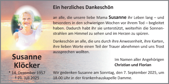 Anzeige von Susanne Klöcker von OM-Medien