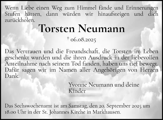 Anzeige von Torsten Neumann von OM-Medien