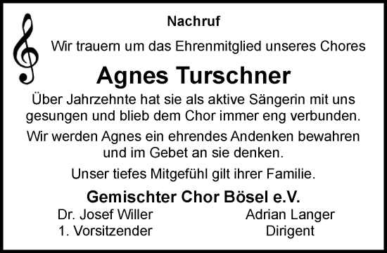 Anzeige von Agnes Turschner von OM-Medien