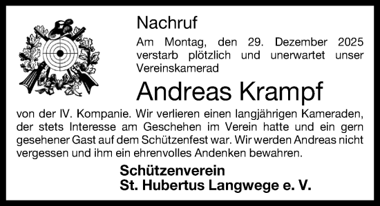 Anzeige von Andreas Krampf von OM-Medien
