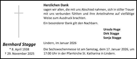 Anzeige von Bernhard Stagge von OM-Medien