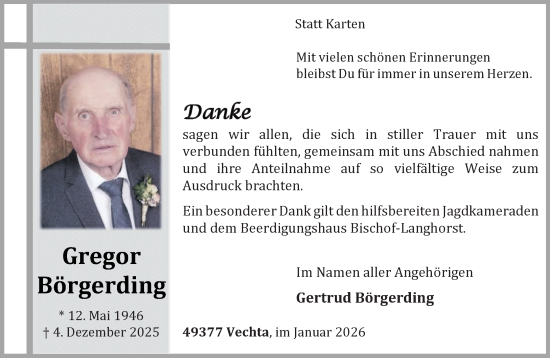 Anzeige von Gertrud Börgerding von OM-Medien