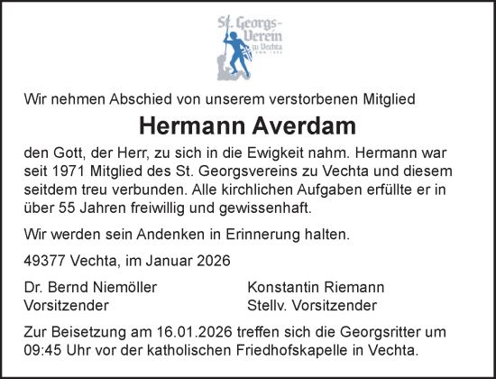 Anzeige von Hermann Averdam von OM-Medien