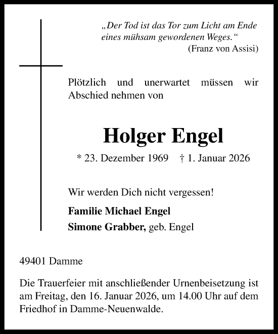 Anzeige von Holger Engel von OM-Medien