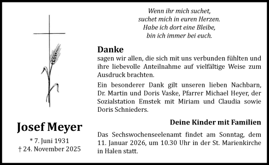 Anzeige von Josef Meyer von OM-Medien