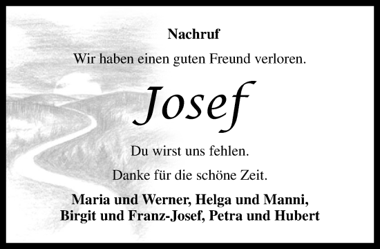 Anzeige von Josef Wilken von OM-Medien