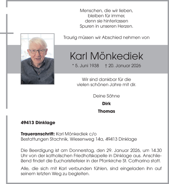 Anzeige von Karl Mönkediek von OM-Medien