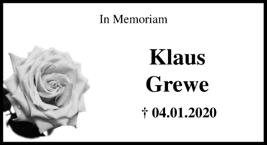 Anzeige von Klaus Grewe von OM-Medien