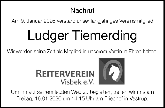 Anzeige von Ludger Tiemerding von OM-Medien