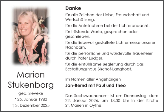 Anzeige von Marion Stukenborg von OM-Medien