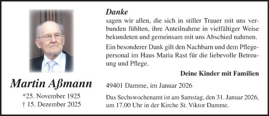 Anzeige von Martin Aßmann von OM-Medien