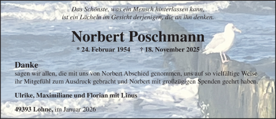 Anzeige von Norbert Poschmann von OM-Medien