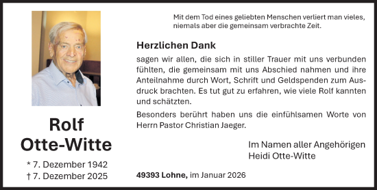 Anzeige von Rolf Otte-Witte von OM-Medien