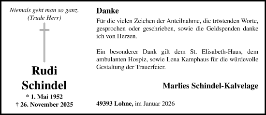 Anzeige von Rudi Schindel von OM-Medien