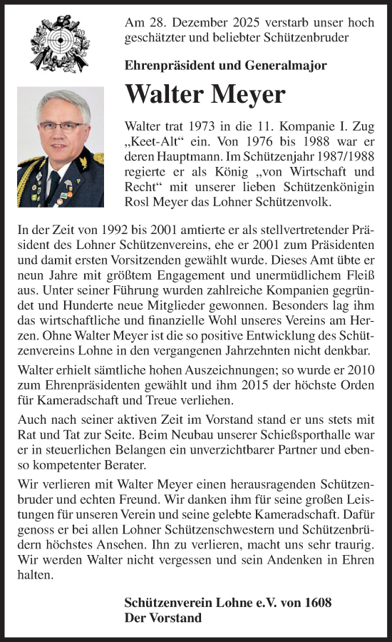 Anzeige von Walter Meyer von OM-Medien